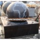 hot sale garden granite rotating ball