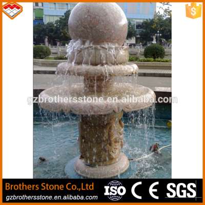 antique pillar natural stone garden water fountain