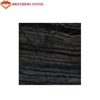 High quality stone design wall tiles black wood marble flooring