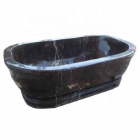 Cheap Price Natural black Color granite stone bath bathtubs