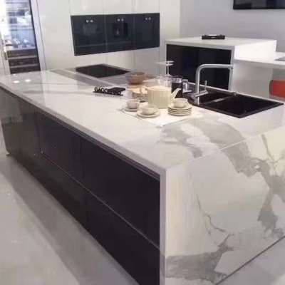 Carrara White Marble slab for bathroom and kitchen countertops