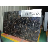 Factory Direct Sales China Athens Nero Portoro Black Marble Slab